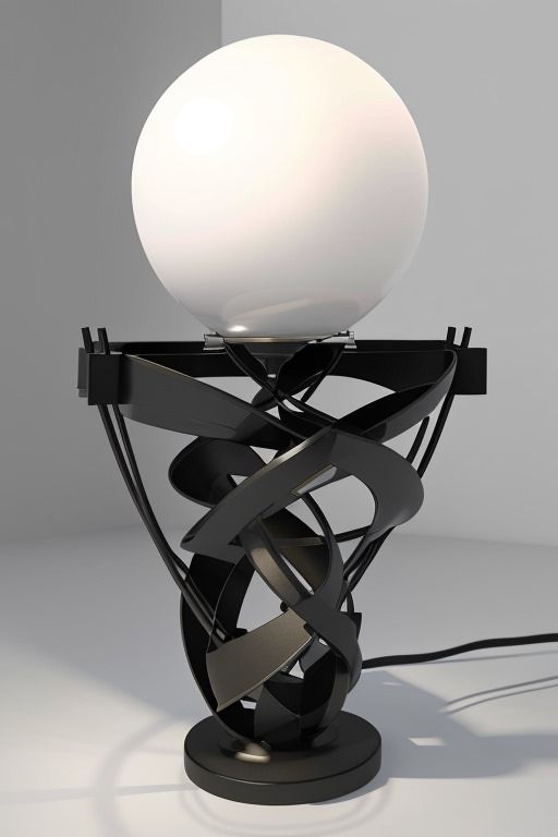 Lampada da tavolo – design scultoreo